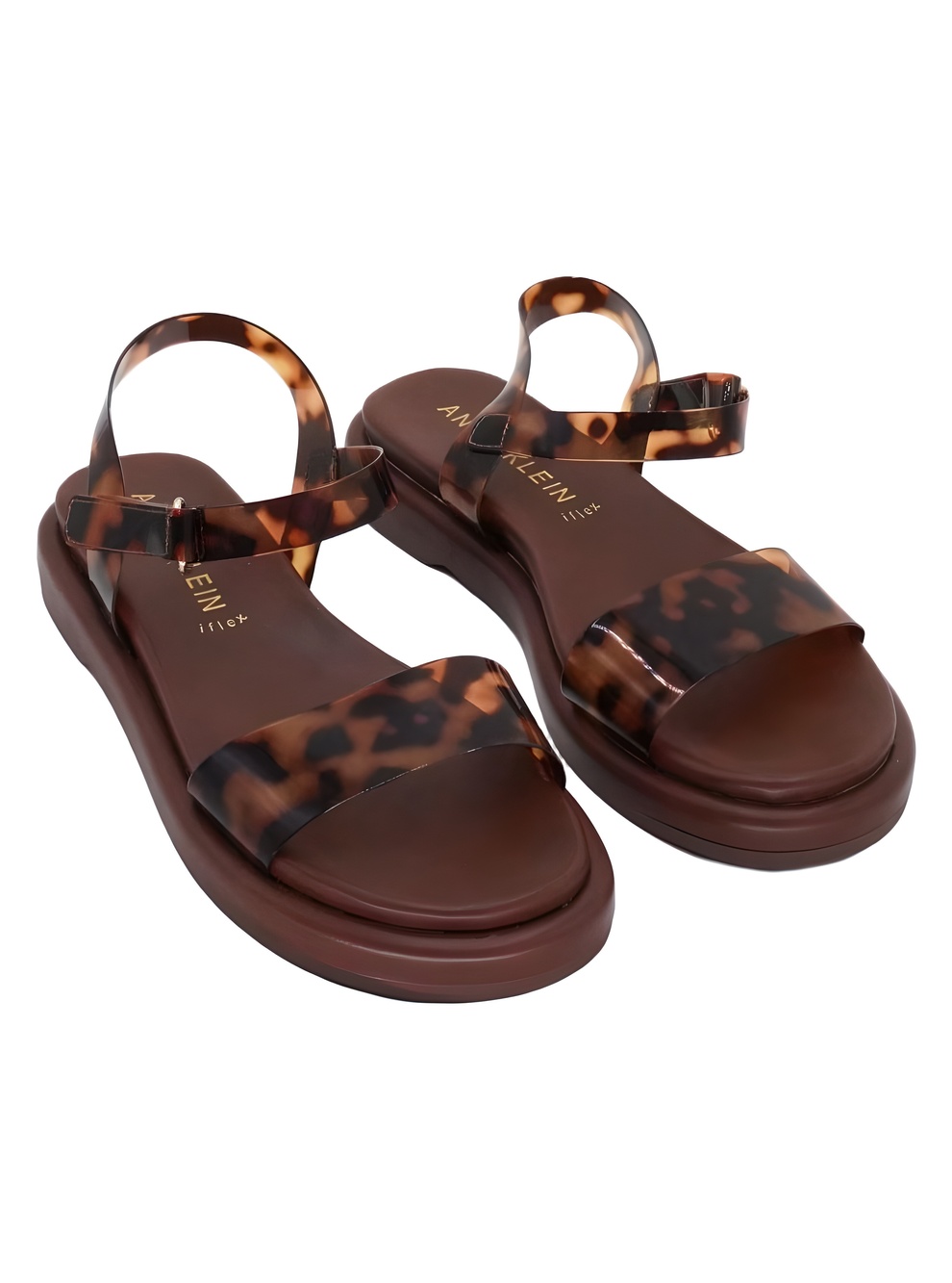Anne Klein Akelani Tortoise Shell Slingback Sandals Size 7M